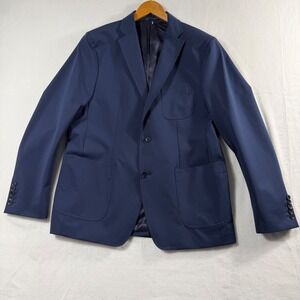 G/Fore Mens 44R Tech Stretch Performance Suit Jacket Blazer Navy Blue $585 NWT